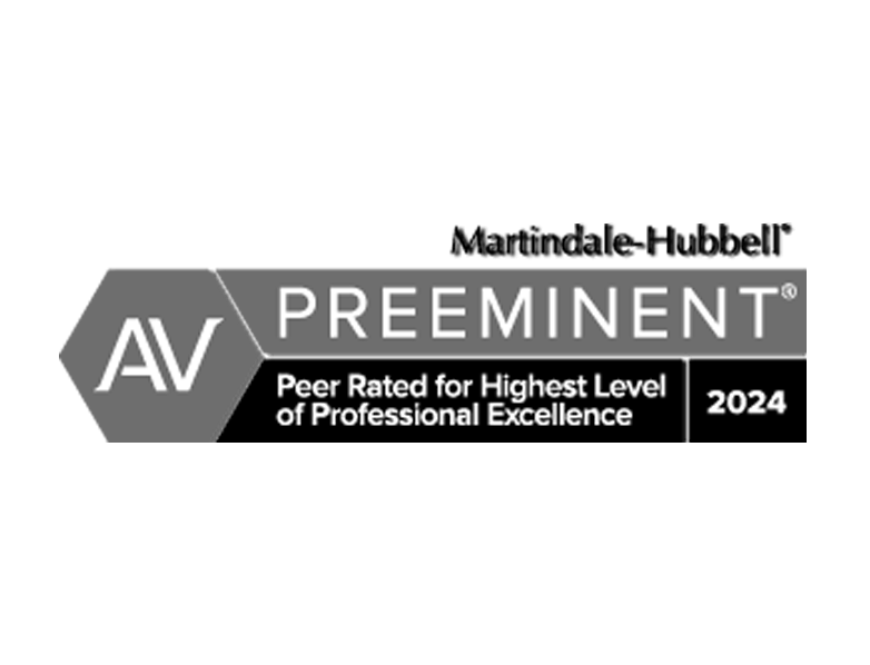 Martindale-Hubbell AV Preeminent Peer Rated For Highest Level of Professional Excellence 2024