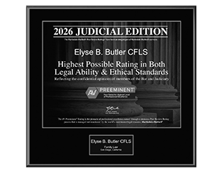 2026 Judicial Edition | Elyse B. Butler, CFLS | Highest Possible Rating in Both Legal Ability & Ethical Standards